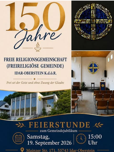 150 Jahre Freireligiöse Gemeinde Idar-Oberstein